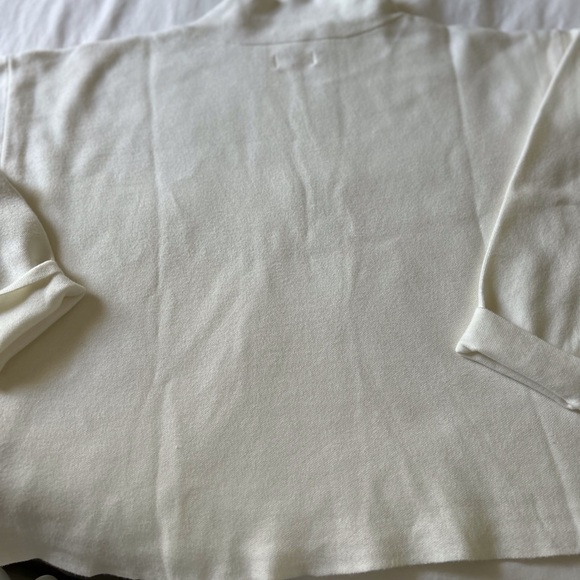 Anthropologie Maeve Almost White Mock Turtle Sweater Size XL - Picture 1 of 11